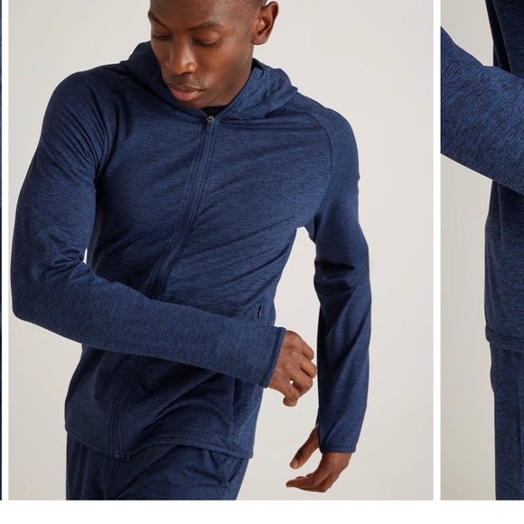 Quince performance zip hoodie - navy - size XL - Picture 10 of 10